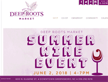 Tablet Screenshot of deeprootsmarket.com